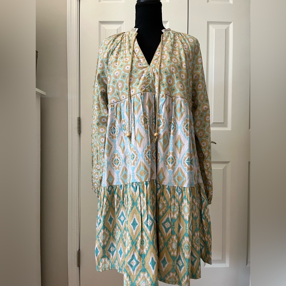 Jessica Simpson Bohemian Geometric Dress Medium NWT